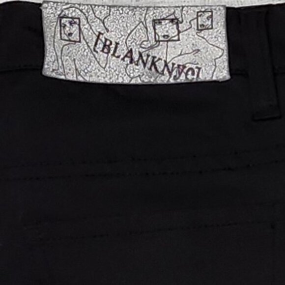 Heavy Satin Like Black Pants in a *Jeans Style* Cut - Picture 6 of 8